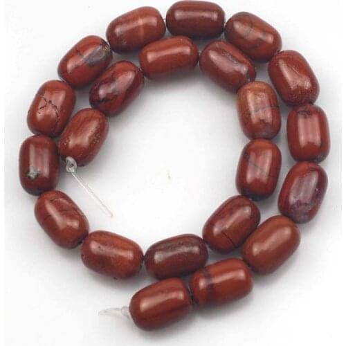 12x18mm column red jaspers stone beads natural stone beads DIY spacer beads for jewelry making strand 15" wholesale