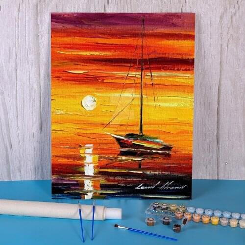 In The Warm Fog DIY Paint By Numbers Complete Kit Oil Paints 50*70 Oil Painting New Design Adults Handiwork Drawing