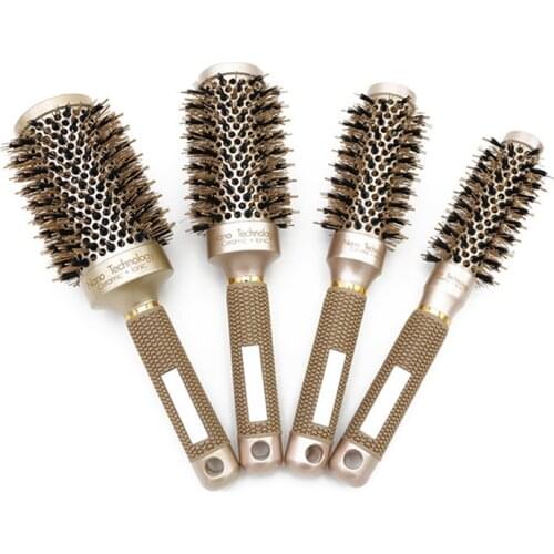 Round Hair Brush Set, Ionic Thermal Hair Brush, Detangling Hair Comb for Men or Women Hair Blow Drying Curling Styling