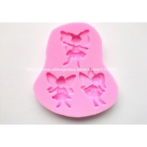 New! Free Shipping 3-Bee Shaped Silicone Mold Cake Decoration Fondant Cake 3D Food Grade Silicone Mould 191