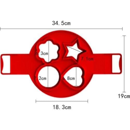 2020New! Fried Egg Mold Pancake Mold Maker Silicone Forms Non-stick Simple Operation Pancake Omelette Mold Kitchen Accessories