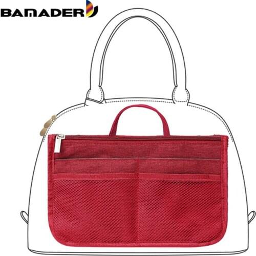 BAMADER Portable Liner Bag Waterproof Makeup Toiletries Bag Travel Storage Bag With Double Zipper Cationic Material Cosmetic Bag