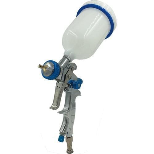 SAT1215 1.3mm 1.4mm 1.7mm Professional HVLP Air Spray Gun Paint Sprayer 600ml Gravity Feed Airbrush Car Furniture Painting Tool