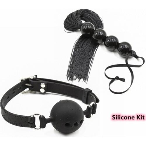 Bdsm Bondage Strap with Silicone Mouth Gag Sex Toys for Men Women Fetish Slave Role Play Flirting Erotic Products Sexy Shop
