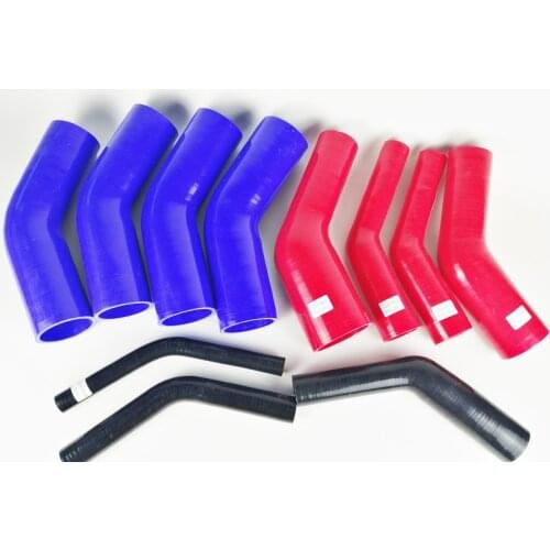 Id13mm-30mm 45 Degree Silicone Hose Bend Pipe Elbow Air Water Boost Intercooler
