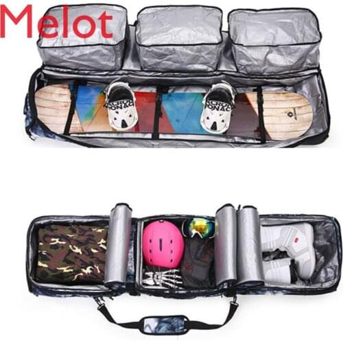 Ski Board Bag Veneer Bag Ski Dumpling Wrapper Elastic Foot Camouflage Digital Printing Brand New Size Outdoor Convenient Durable