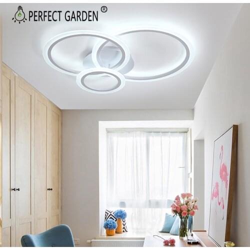 LED Ceiling Light Living Room Lamp Ceiling Lights Modern 3 2 Rings Ceiling Lighting Led Lights For Room Acrylic Bedroom Lamps