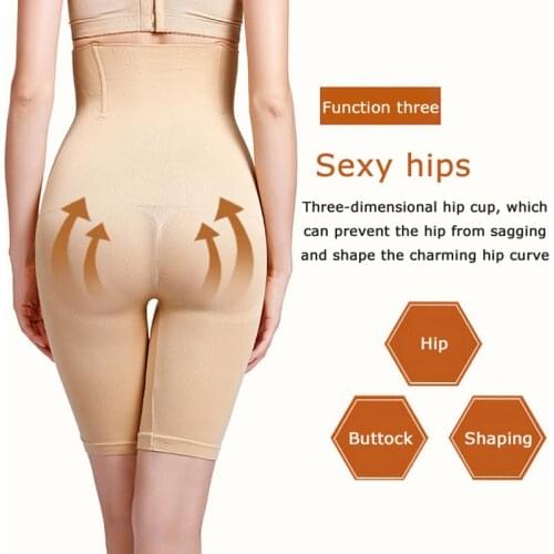 XS-5XL Women High Waist Control Panties Hot Body Shaper Seamless Tummy Underwear Butt Lifter Slimming Sweat Waist Trainer