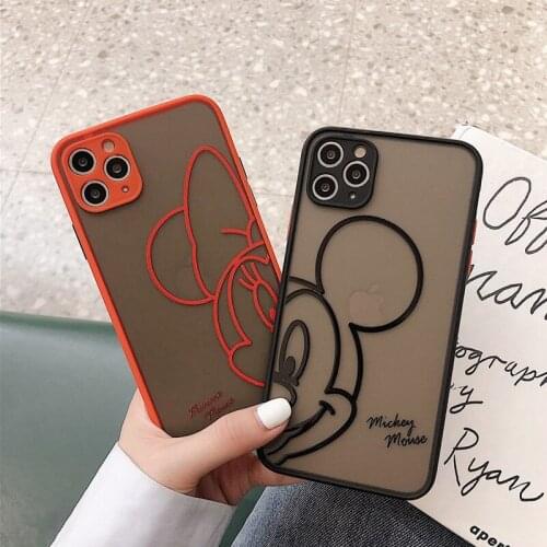 2021Disney phonecase protective cover is suitable for iphone 12 pro max 11 8 7 6 s XR PLUS X XS SE 2020 mini MinnieMickey unisex