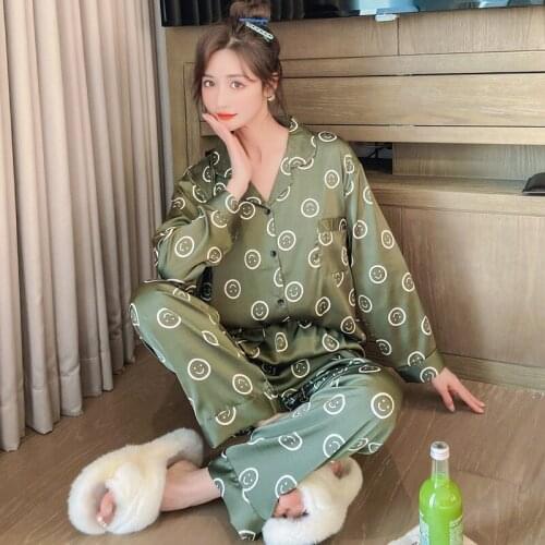 Women Sleepwear Plus Size Summer Pajamas Sexy Sleepwear High Quality Silk Fabric Princess Style Loose Version Pajama Set
