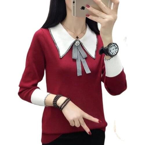 Winter Women Sweater Pullover New Fashion Loose Long Sleeve Plus Velvet Thicken Warm Knitted Sweaters Jumper Female Tops R1358