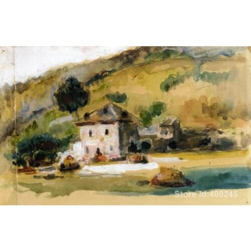 Famous paintings by Paul Cezanne Near Aix En Provence decorative art Handmade High quality