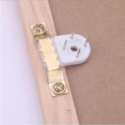 10 sets copper picture hanger with screws and hook