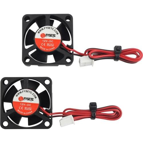 2Pcs 12V DC Brushless Cooling Fan 30x30x10mm for 3D Printer Spare Parts