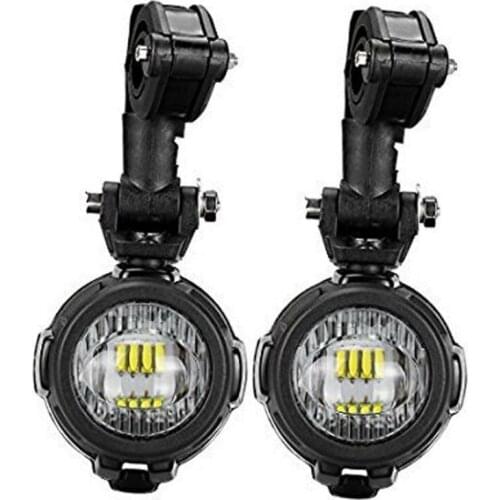 2PCS 40W LED Auxiliary Light 6000K Front Bumper LED Driving Fog Passing Lamps for BMW R1200GS F800GS Universal Motorcycles