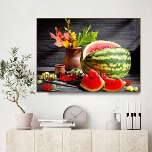 Fruit Watermelon 5D DIY Diamond Painting Cross Stitch Embroidery Diamond Mosaic Art Living Home Room Decor TT5731