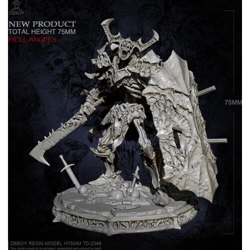80mm Resin model kits Messenger of hell self-assembled TD-2349