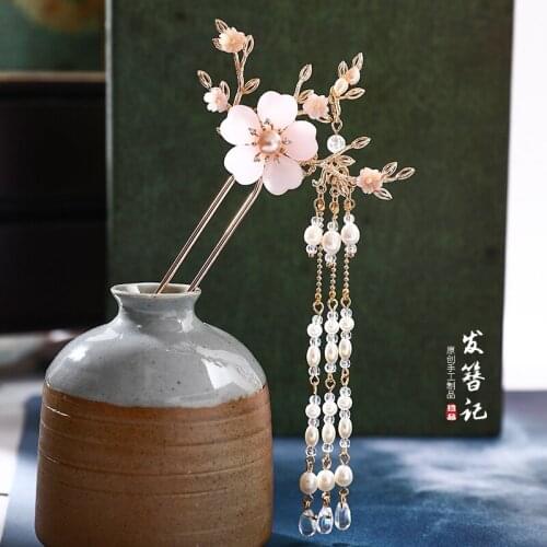 Handmade Hair Accessories Antique Style Hairpin Tassels Hairpin Classical Headdress Classical Cheongsam Chinese Accessories