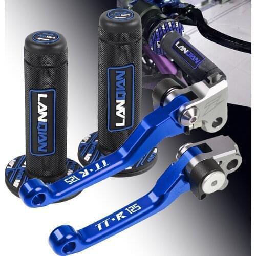 Dirt Bike Motorcoss CNC Pivot Brake Clutch Levers Handlebar grip handle bar cover For YAMAHA TDR250 TDR 250 1988 1987 1989 1990