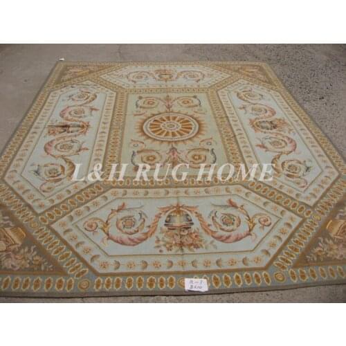 Free shipping 8'x10' French Aubusson weave rug hand woven carpet original oriented rug royal style