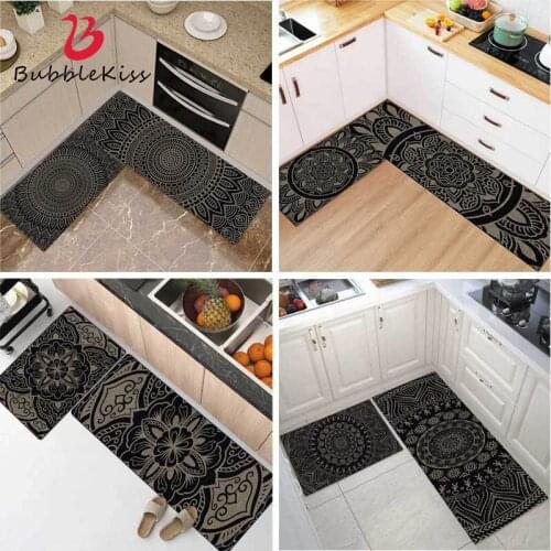 Bubble Kiss Classic Style Kitchen Carpets For Living Room Bedroom Decor Rug Absorbent Kitchen Mat Non-Slip Bedside Area Rugs