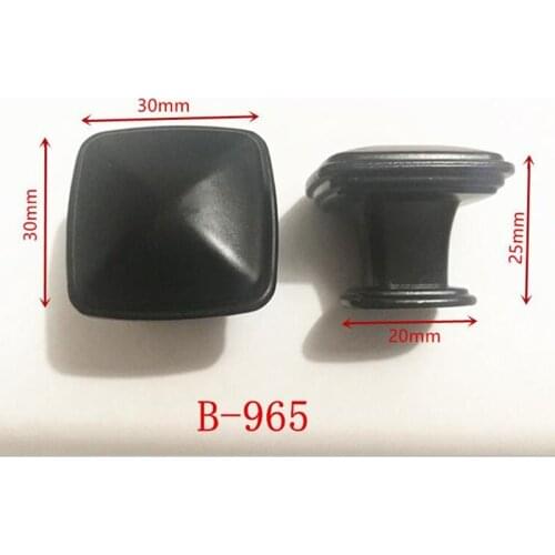 Zinc Alloy Black Cabinet Handles American style Kitchen Cupboard Door Pulls Drawer Knobs Fashion Furniture Handle B-965