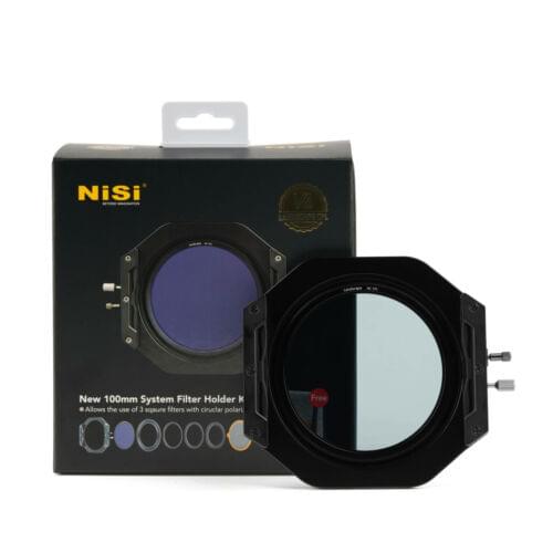 NiSi V6 100mm Filter Holder with Enhanced Landscape CPL and Adapter Ring Lens Cap