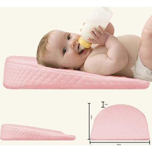 Baby Sleep Pillow Newborn Anti Spit Milk Crib Cot Sleep Positioning Wedge Anti Reflux Cushion Cotton Pad Mat Child Soft Pillow