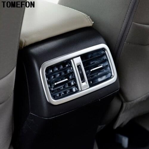 For Honda CRV CR-V 2012 2013 2014 2015 2016 ABS Chrome Matte Interior Rear Air Condition Vent Frame Cover Decoration Car Styling