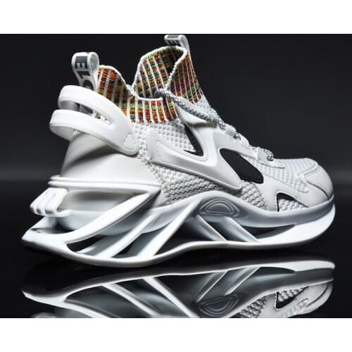 Blade Running Shoes for Men Breathable Mesh Sneakers Antiskid Damping Outsole High Quality Sport Shoes Training Jogging Shoes