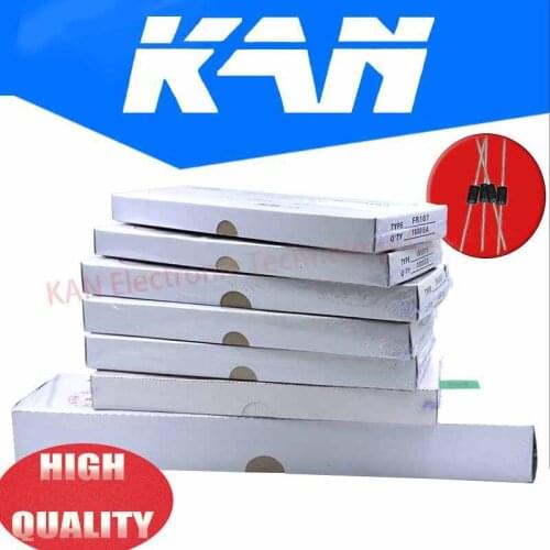 IN4007 IN5399 IN5408 IN5819 IN5822 FR107 FR207 1A 1000V DO-41 High quality Rectifer Diode Copper Feet DIP