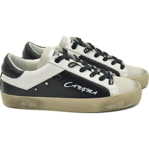 CANGMA Luxury Brand Designer Sneakers Men Shoes Genuine Leather Suede Shoes Adult Casual Mens Vintage shoe 2021