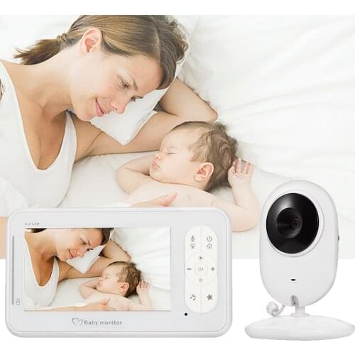 Mini new 4.3inch Wireless Video Baby Monitor 2 Way Talk Baby Monitor Camera VOX Mode Temperature Baby Nanny Security Camera