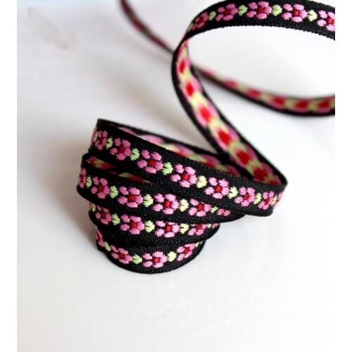 10yards/lot Handmade dress shoes with DIY retro bags trim accessories ethnic embroidery lace flower patterns