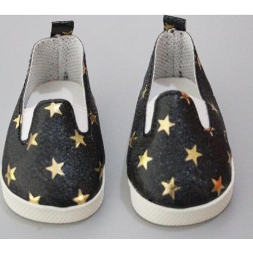 Fashion white sports boots shoes for dolls fits 43 cm baby new born doll and 18" toy girl doll