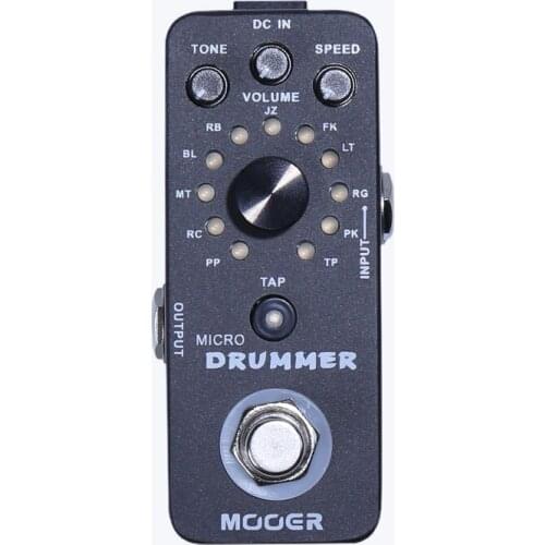 MOOER MICRO DRUMMER Guitar Pedal Digital Drum Machine Guitar Effect Pedal
