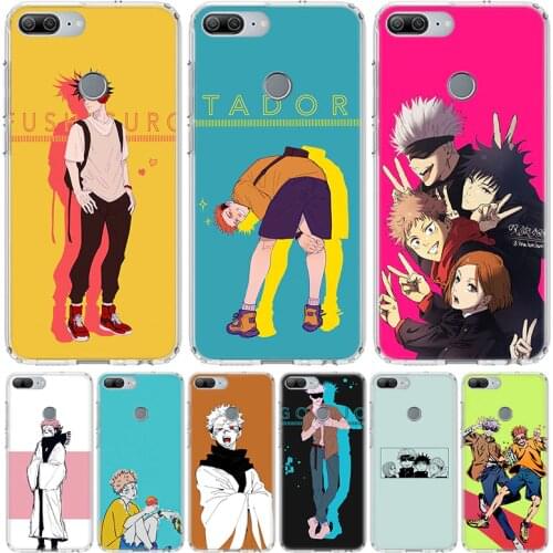 Japan Anime Jujutsu Kaisen Cute Phone Case for Huawei Honor 10 9 20 7A 7X 8A 8S 8X 9X Lite Pro Y5 Y6 Y7 Y9S 2019 10i 20i Coque C