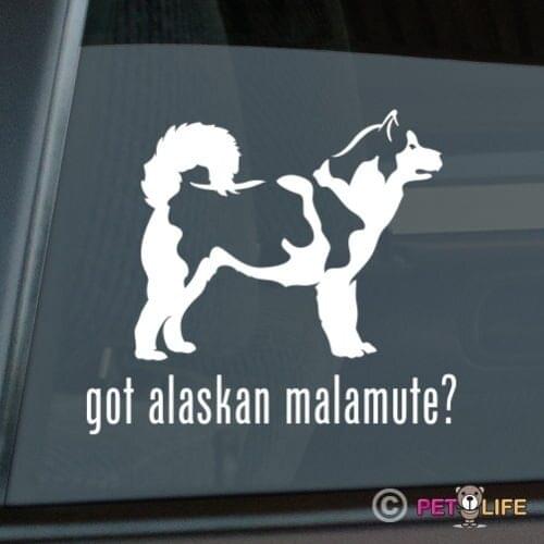 Got Alaskan Malamute Sticker Die Cut Vinyl - mally window decal
