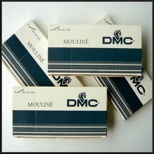 Embroidery threads,FREE SHIPPING - Genuine DMC Light Effects floss Art.3th17W, cross stitch floss 6 colors
