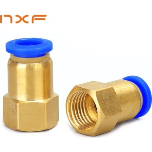 Pneumatic Quick Connector Air Fitting For 4 6 8 10 12mm Hose Tube Pipe 1/8" 3/8" 1/2" 1/4" BSP Female Thread Brass