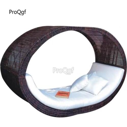 Prodgf 1 Set 200*150*90cm Rattan Outdoor Minshuku Bed