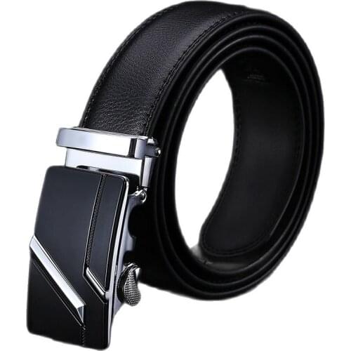 2016LGFDB32 Men cowhide OFFICE DRESS genuine leather ratchet belts cowhide strap 140 cm 110cm 150cm black dress belt
