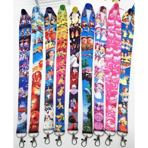 New 30 pcs cartoon alice princess cat dog Cello Phone Key Chain Neck Strap Keys Lanyards gift X-3