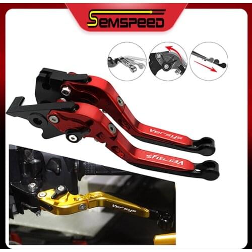 For Kawasaki VERSYS Brake Clutch Levers VERSYS 300X 2017 2018 2019 2020 SEMSPEED Motorcycle Adjustable Extendable Folding Lever