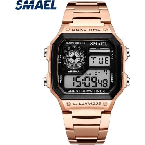 SMAEL Simple Watches Men Classic Waterproof Watches Stainless Steel Alloy SL-1818 Wristwatch Relogio Masculino erkek kol saati