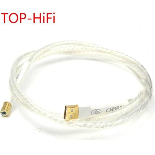 TOP-HiFi one pcs Odin Interconnect USB A to B Audio Cable Gold Plated USB Type A to Type B Audio Digital Cable