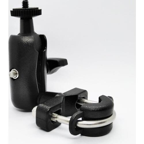 Bicycle Handlebar U Bolt Mount Motorcycle Rail Mount Stand with 1/4''-20 Thread for Action Cameras