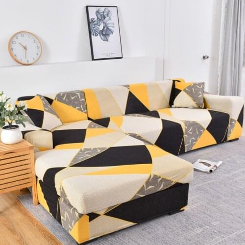 Afervor Magic Universal Stretch Sofa Cover Anti-dust Sectional L-style Corner Couch Cover Furniture Slipcover Home Decoration
