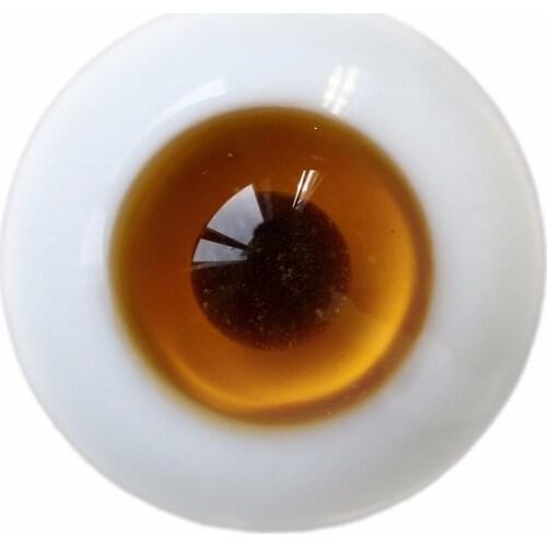 [wamami] 1 Set 14mm Darkgoldenrod & Orange For BJD AOD Doll Glass Eyes Outfit