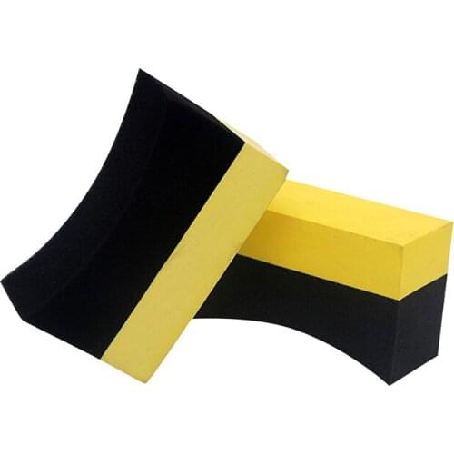 YOLU 2 Pcs Car Wheels Brush Multifunctional Tire Hub Waxing Sponge Cleaner Interior Cleaning Tools Polishing Brush